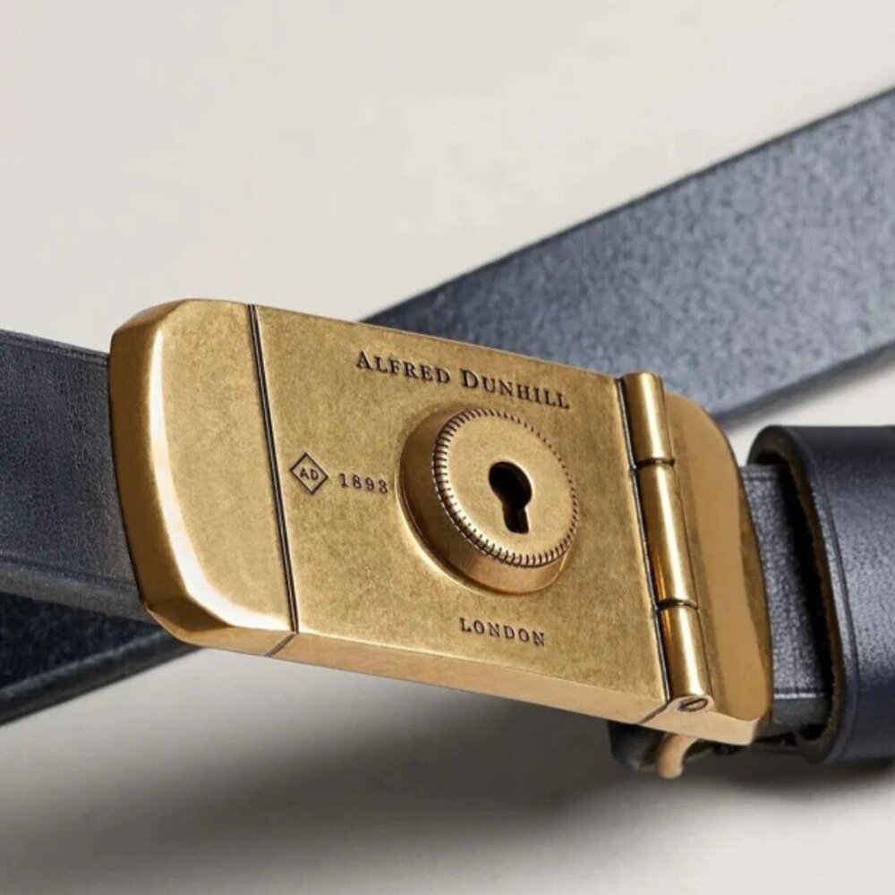 Dunhill London luxury chic special edition Duke Lock Pin belt 38W~36W NIB $595